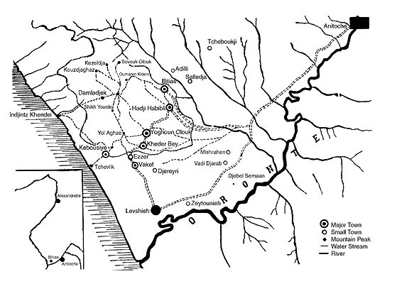 Map of Musa Dagh