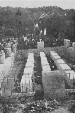 The tombs of the martyrs on Samandagh. Pictured in 1920